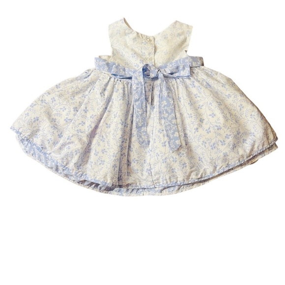 LAURA ASHLEY LONDON BABY GIRL  SLEEVELESS FLORAL DRESS SIZE 6-9 MONTHS - Picture 5 of 11